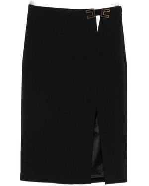 Elisabetta Franchi Midi Skirt - Black