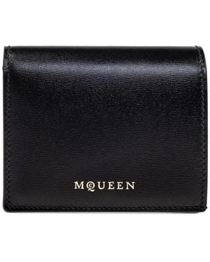 McQueen Leather Wallets & Pures - Black