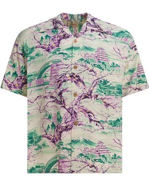 Sun Surf "Scenery Of Japan" Shirt - Gray