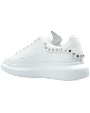 McQueen Leather Sneakers - White