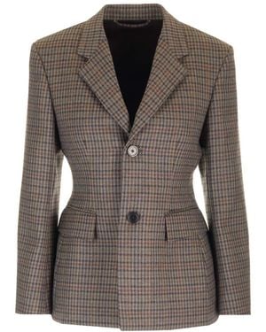 Balenciaga Hourglass Jackets Brown