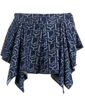 Ludovic de Saint Sernin Cotton Skirts - Blue
