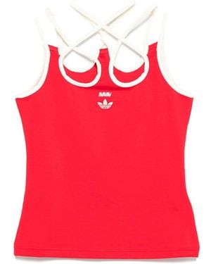 Adidas X Avavav Top Rosso-Donna