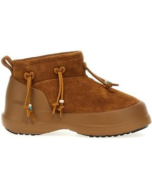 Moon Boot Luna Low Suede Beads Boots, Ankle Boots - Brown