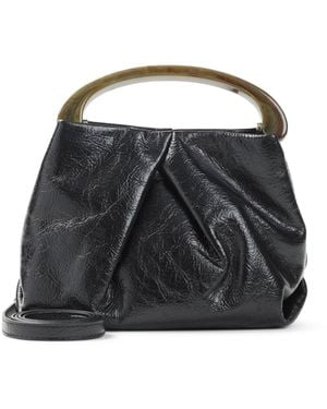 Dries Van Noten Leather Medium Shoulder Bag With Flap-Donna - Nero