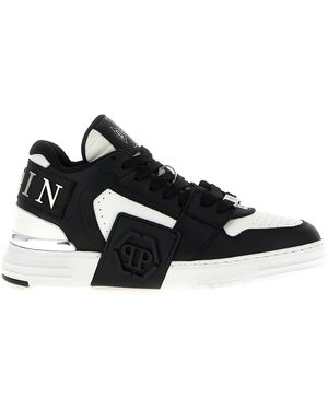 Philipp Plein Phantom Kicks Sneakers Bianco/Nero-Uomo