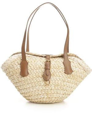 Dolce & Gabbana Capri Straw Bag - White