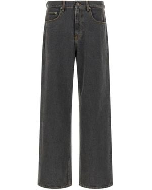 Golden Goose Jeans Con Gamba Ampia-Uomo - Grigio