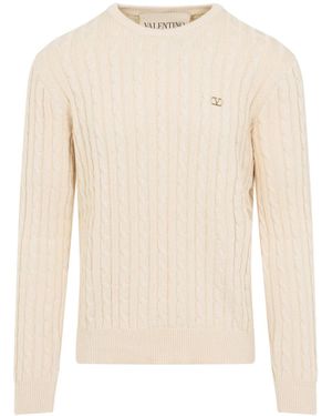 Valentino Pullover White