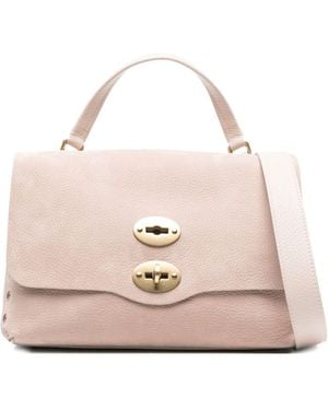 Zanellato Postina Jones Small Suede Leather Handbag - Pink