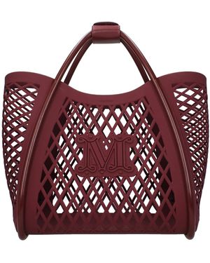 Max Mara Handbags Mariny Polyurethane Wine - Purple