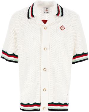 CASABLANCA Montagne Ondulee Shirt - White