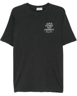 FAMILY FIRST Fabric T Shirts - Black