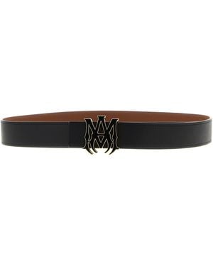 Amiri Ma 4Cm Enamel Belts - White