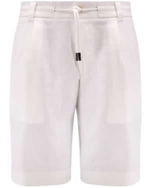 BOSS Linen Bermuda Shorts - Multicolor