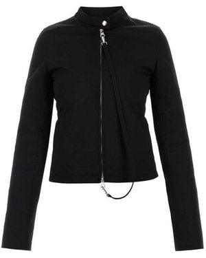【送料&関税込】CourrA¨ges Black Canvas Jacket Courreges Canvas Jacket in Black | Lyst