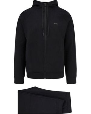 BOSS Stretch Cotton Tracksuit - Blue