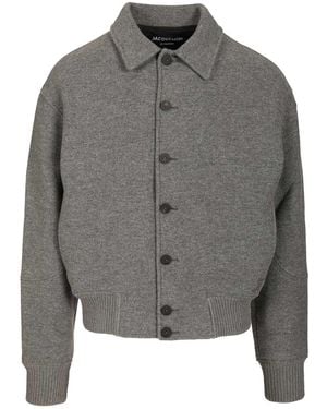 Jacquemus Felt Bomber Jacket - Grey
