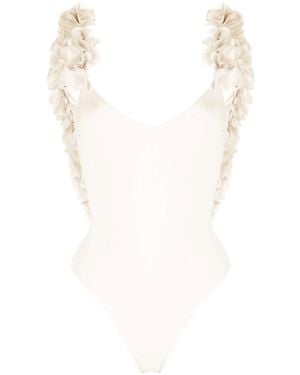 LaRevêche Amira" One-Piece Swimsuit - White