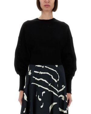 Alysi Cropped Shirt - Black