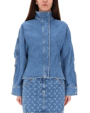 Marine Serre "Moon Laser" Jacket - Blue