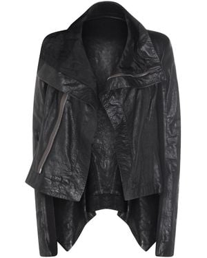 Rick Owens Leather Jacket - Black