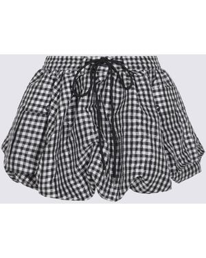 Ganni Skirts Blacks And Greys-Donna - Nero