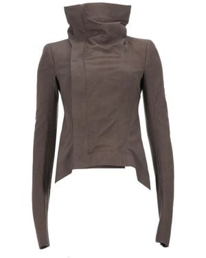 Rick Owens "temple Naska Biker" Jacket - Brown