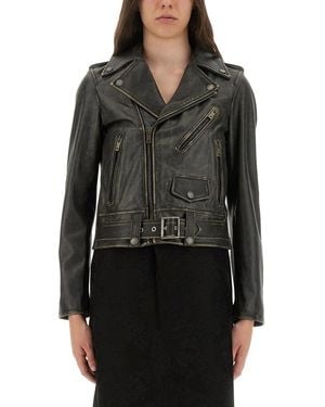 Golden Goose Leather Stud - Black