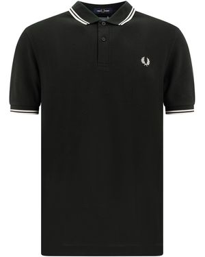 Comme des Garçons Cdg X Fred Perry Polo Shirts Verde-Uomo - Nero