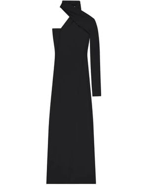 Courreges Long One-Shoulder Dress - Black