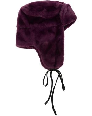 Paul Smith Faux Fur Hat - Purple