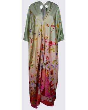 Roberto Cavalli And Silk Dress - Green