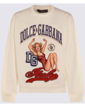 Dolce & Gabbana Sweaters Light And Natural-Uomo - Bianco