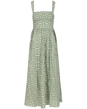 Matteau Wrap Midi Dress Dresses Green