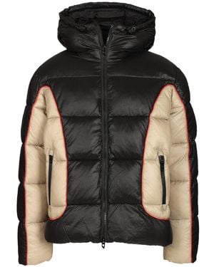 DIESEL W-Ostend Hooded Ripstop Puffer Jacket - Black