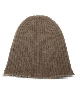 Uma Wang Fringed Beanie - Brown