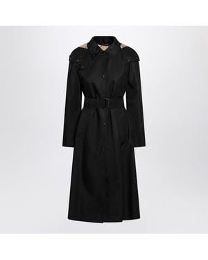Burberry Long Nylon Car Coat - Black