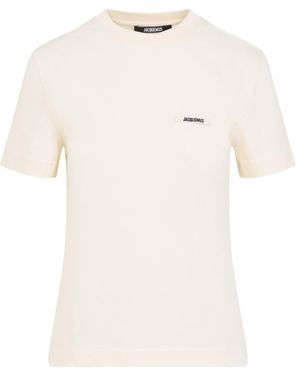Jacquemus T-shirts Nude & Neutrals - White