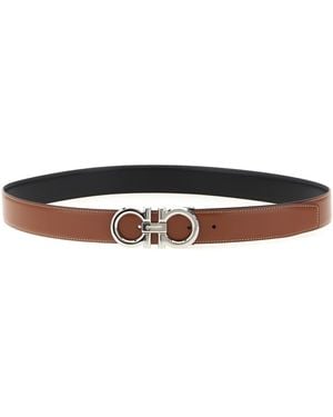 Ferragamo Gancini Belts Multicolour - White