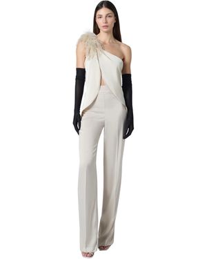 The Archivia Leaves Ivory Co-ord - White
