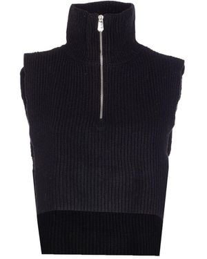 Pinko Scarfs Blacks And Greys - Blue