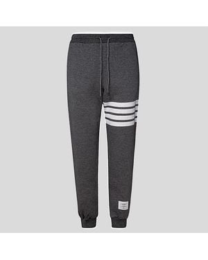 Thom Browne Classic Cotton Fleece Pants - Black