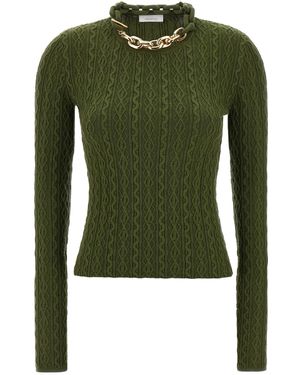 Rabanne Necklace Jumper Jumpers And Cardigans Green