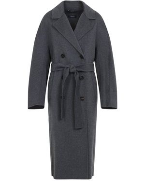 Max Mara Double Breasted & Peacoat - Black