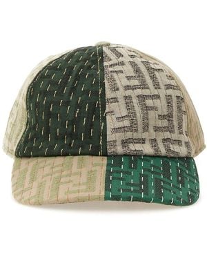 Fendi Baseball Hat With Logo-Uomo - Verde