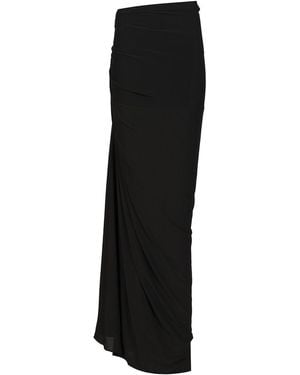 Alaïa Alaã¯A Long Draped Skirt - Black
