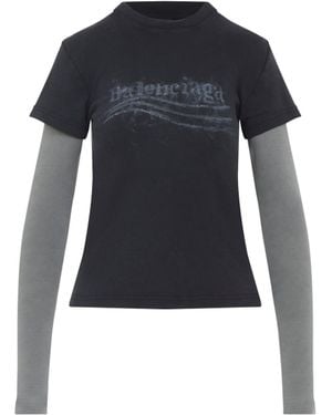 Balenciaga T-Shirts - Blue