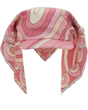 Emilio Pucci Visor With Scarf - Pink