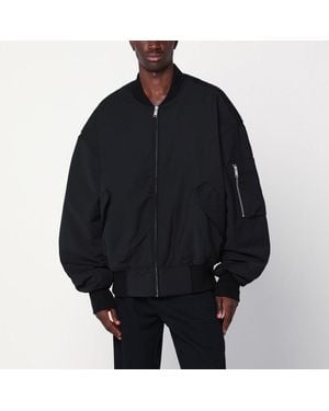 Entire studios Zip-Up Bomber Jacket - Black